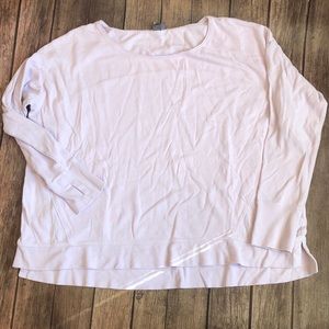 Sweaty Betty Light Lavender Long-Sleeve Lightweight Sweatshirt